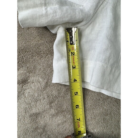 Athleta Womens Plus Retreat White Linen Shorts size 26 Summer Beach Resort - Picture 13 of 15